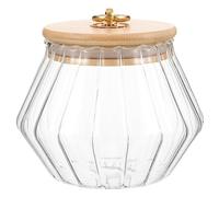 CANIGHT Kitchen Storage Case Multipurpose Sub Jars Laundry Bin Glass Laundry Powder Holder Multipurpose Jars Laundry Holder Laundry Powders Container Containers for Organizing Glass Jar