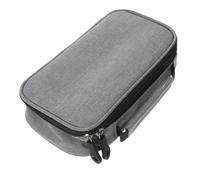 CANIGHT Large Capacity Canvas Pen Bag Pencil Pouch for Students Portable Stationery Organizer for School Supplies Chic Design for Grey