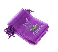CANIGHT Lavender Empty Gauze Purple Sachet Bags Drawstring 50pcs Material Multipurpose Use Mesh Pouches with Present Ready Drawstring Closure for Closet Storage and Dried Flowers