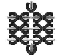 CANIGHT Locking Clips Fits 25/28mm Round Tubes C-Shaped for Walking Device Accessories 14pcs Sturdy Abs and Steel Material Strong Connection for Walkers, Crutches, and Raised Toilet