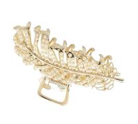 CANIGHT Material Leaf Women for Clip Hair, Hollow Elegant Zinc Alloy Practical Hair Clamp and Fix with Gentle Temperament for Dance Parties Performances Hairstyle