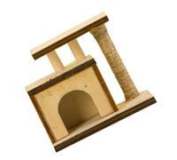 CANIGHT Micro Scene Model Tall Cat Scratching Post Sisal Scratching Post Cat Scratch Pad Cat Scratch Pole Sisal Cat Scratcher Cardboard Cat Scratcher Cat Scratch Tower Toys Mini Decor Wood