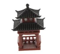 CANIGHT Mini Pagoda Statue Miniature Japanese Fairy Garden Figurines Aquarium Hexagonal Landscape for Zen Garden Bonsai Fish Tank Hide Play