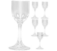CANIGHT Mini Wine Glasses Set with Wear Resistance and Portable Design Glass Shot Glasses 6pcs 15ml for Home and Office Use