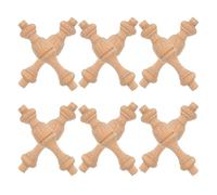 CANIGHT Miniature Roman Column Pillars 12Pcs Solid Wood Finials for DIY Craft Furniture Decoration