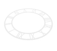 CANIGHT Minimalist round Acrylic Wall Clock Sticker with 3d Mirror Surface and Roman Numeral Dial, Self-adhesive Decorative Clock for Office Decor and Bedrooms