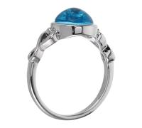 CANIGHT Moonstone Ring Copper and Glass Material Minimalist and Versatile Design with Polished Finish US Size 6 for Women for Weddings and Engagements