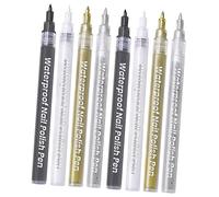CANIGHT Nail Art Accessories 8pcs Nail Art Pens Dots Lines Petals Ideal for Painting