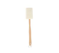 CANIGHT Natural Loofah Easy to Scrub Hard-to-Reach Areas Exfoliating Body Brush with Wooden Handle Revives Dull Skin, Loofah Sponge Bath Brush for Shower and Bath for Wet and Dry Use