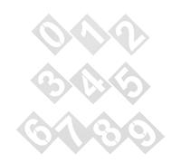 CANIGHT Number Stencils with High Visibility Numbering 10pcs Reusable Plastic Large 5 Inch Bold Pet Material for Outdoor Mailbox and Driveway Addressing for Easy Personalised Sign