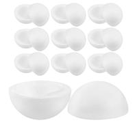 CANIGHT Polystyrene Hollow Foam Spheres 6Pcs 10Cm White for DIY Art Projects and Floral Decorations
