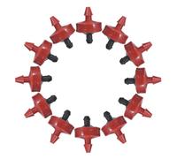 CANIGHT Pressure Compensating Drip Irrigation Emitters Resistant to Clogging Plastic 60pcs Low Flow Release Drippers for Garden Watering for Fruit Trees and Shallow Rooted Plants in Home