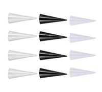 CANIGHT Ring Display Stand Jewelry Display Holder Cone Shape Acrylic 12pcs Lightweight Easy to Clean Plastic Ring Organizer for Trade Shows and Store Counters
