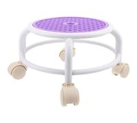 CANIGHT Rolling Stool for Pedicure with Wheels round Low Stool Made of Plastic Easy to Move Suitable for Home and Pedicure Use