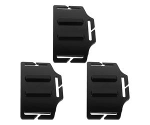 CANIGHT Safety Helmet Headlamp Bracket Clip and Antislip Silicone Pad, 3pcs with Wide Elastic Buckle for Hands-free Use, Plastic Hard Hat Light Mount Preventing Wobbling or Falling