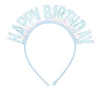 CANIGHT Sequin Design Birthday Hairband for Women, Chic Plastic Headband No Fading Feature, Portable Hair Decoration for Birthday Party Accessories