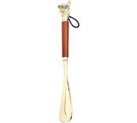 CANIGHT Shoehorn Strong Structure Easy to Use without Bending Long Handle Zinc Alloy with Dog Head Design 32cm Extra Long Shoehorn for Father's Day Gift for Seniors and Men