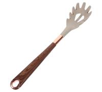 CANIGHT Silicone Kitchen Pasta Spoon Server with Precision Design and Heat-Resistant Material, Khaki Colour, for Cooking and Serving Spaghetti or Noodles the Kitchen