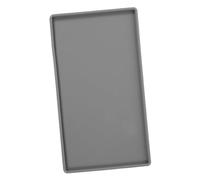 CANIGHT Silicone Storage Tray for Kitchen and Bathroom Non-slip Flexible Draining Mat Grey 200 * 110 * 6.2mm for Countertops and Vanity Organization