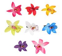CANIGHT Simulated Cymbidium Flower Hairpin Style Hair Clip for Girls Wedding Party Accessories