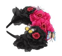 CANIGHT Simulation Flower Headband Butterflies for Women Halloween Hair Hoop Lightweight Party Supplies Gorgeous Colors for Photography and Festive Decor