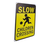 CANIGHT Slow down Kids Crossing Sign Children Crossing Safety Sign High Visibility