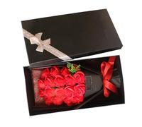 CANIGHT Soap Rose Bouquet Box Soap Flower Decorative Birthday Artificial Flower Present for Mother's Day Valentine's Day