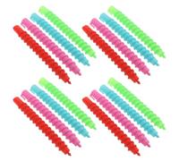 CANIGHT Spiral Perm Rods 60Pcs Large Hollow Lightweight Plastic Curlers for Women Long Hair Home and Salon Styling Multi-Color Spiral Curl Kit Random Color