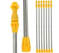 CANIGHT Sprayer Replacement Metal Pole 17.7 Inch Stainless Steel Telescopic with Consistent Spraying for Agricultural Supplies and Lawn Care 8pcs