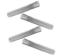 CANIGHT Stainless Steel Chimney Flue Pipe 4Pcs Set Straight Tube and Elbow Connectors for Outdoor Stove and Fireplace Ventilation 2.36' Diameter Smooth Inner Finish for Easy Cleaning