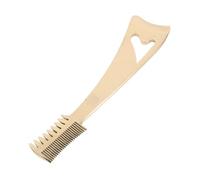 CANIGHT Stainless Steel Eyelash Comb and Applicator Tool with Wide and Fine Tooth Dual Side Design, Metallic Lash Lifting Comb Featuring Crescent-Shaped Shield for Travel and Daily Use