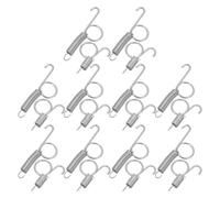 CANIGHT Steel Cage Door Hanging Hooks with Stable Characteristics 20pcs Silver Bird Feeder Fixed Hook for Rabbit Cage Suitable for Left or Right Hinge Door