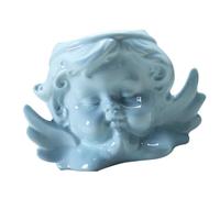 CANIGHT Succulent Holder Plant Container Ceramic Desktop Planter with Drainage Hole, Blue Table Flowerpot Practical Minimalist-style for Cactus and African Violets for Window