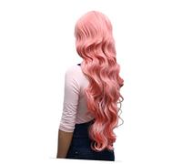 CANIGHT Synthetic Lace Front Wig Bangs Long Wave Curly Women Hair Wig for Cosplay Stage Performance