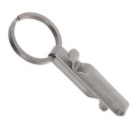 CANIGHT Titanium Carabiner Key Clip with Tight Construction and Easy to Carry Design, Lightweight Silver Key Holder for Belt or Duty Belt Accessories, Sturdy Metal Clip for Outdoor