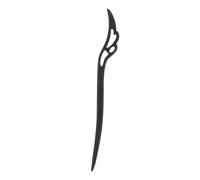 CANIGHT Triangular Natural Crystal Hairpin Natural Gemstone and Steel Hair Stick Handmade Carved Ebony Sandalwood Hair Forks Hairpin Hairsticks for Women Black Wooden