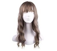 CANIGHT Wavy Curly Hair Wig for Women Ventilated Synthetic Fake Hair for Cosplay Halloween Parties and Mild Shampoo