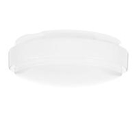 CANIGHT White Plastic Outdoor Light Cover Ceiling Light Shade Round Flush Mount Ceiling Shade for Bathroom and Kitchen, Minimalist Contemporary Design Versatile Use and Maintenance