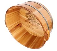 CANIGHT Wood Foot Bath Bucket for Home Use Practical and Easy to Take out Lightweight Wooden Foot Soaking Basin Suitable for Parents and Friends