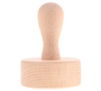 CANIGHT Wooden Tart Maker Press for Easy Tart Pressing and Versatile Dessert Recipes, Solid Wood Handle Tamper Tool for DIY Baking and Kitchen Baking