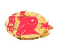 CANIGHT Zinc Alloy Flag Lapel Pin Vintage Patriotic Symbol with Refined Appearance, Ideal for Tie and Hat Accessories, Chinese Style for Women and Men