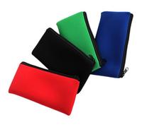 CANIGHT Zipper Large Capacity Pencil Storage Bags, 4 pcs Neoprene Pouches for, Lightweight Multipurpose Cases Suitable for School and Home Organization
