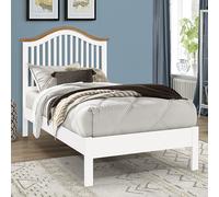 canika wooden single bed in white