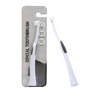 Canine bristle: ergonomic long handle, precision double head reach, surfaces massage gums | Daily care scrubber to support polishing teeth small breeds