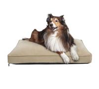 CANINE CANYON Milo Dog Bed for Medium Dogs, Waterproof Dog Bed Pillows with Removable Washable Cover, Pet Sleeping Mattress, 30 x 20 Inches, Tan