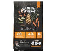 Canine Choice Super Premium Medium Breed Adult Dry Dog Food - Chicken 10kg | 60% Fresh Chicken, Grain-Free Kibble with Sweet Potato & Apple | Hypoallergenic, High Protein, Joint & Digestive Support
