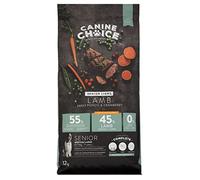 Canine Choice Senior Light Dry Dog Food - Lamb 12kg | 45% Fresh Lamb, Grain-Free, Low-Fat Kibble with Vegetables & Botanicals | Hypoallergenic, Joint, Weight & Digestive Support