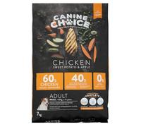 Canine Choice Super Premium Small Breed Adult Dry Dog Food - Chicken 7kg | 60% Fresh Chicken, Grain-Free Kibble with Sweet Potato & Apple | Hypoallergenic, High Protein, Joint & Digestive Support