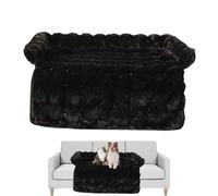 Canine Couch Nest - Reinforced Border Guard, Velour Puppy Day Bed Pad | Canine Couch Nest Soft Support Furniture Cover Bedroom Lounge Kids Room Playground Flat Condo Residential Comfort Indoor