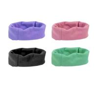 Canine Ear Wrap Cover, Soft Snood for Household Sound Comfort, Upper Neck Coverage, Pull-on Design, 4 Piece Value Pack Pet Ear Hood Dog Grooming Wrap Drying Snood Soft Neck Cover Home Comfort Sound